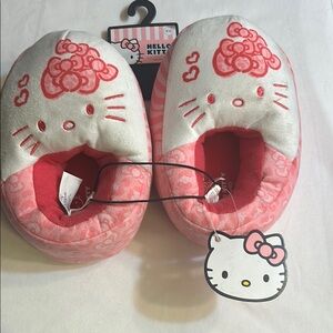 Hello Kitty Pink and White Slippers